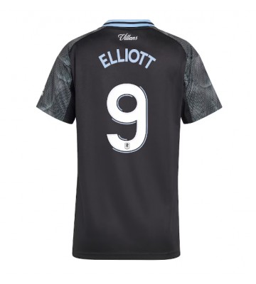 Aston Villa Harvey Elliott #9 Udebanetrøje Dame 2025-26 Kortærmet